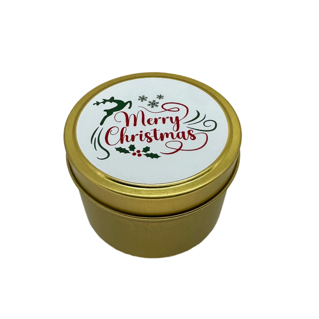 Christmas Candle Gift - Tin with sticker